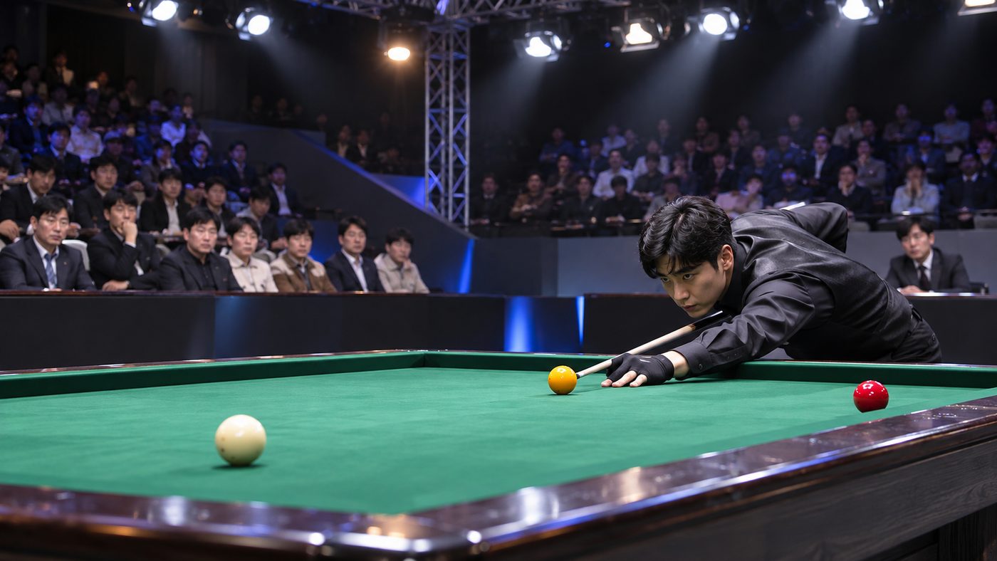 조건휘 PBA 우승이 나온 5차 투어 결승 무대를 연상시키는 당구장 풍경