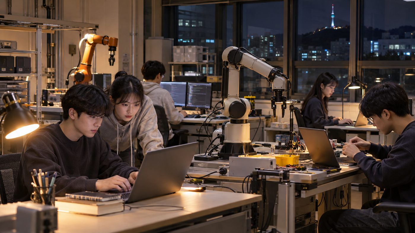 연애박사 김세진이 속한 연구실을 떠올리게 하는 대학 로봇공학 연구실 풍경
