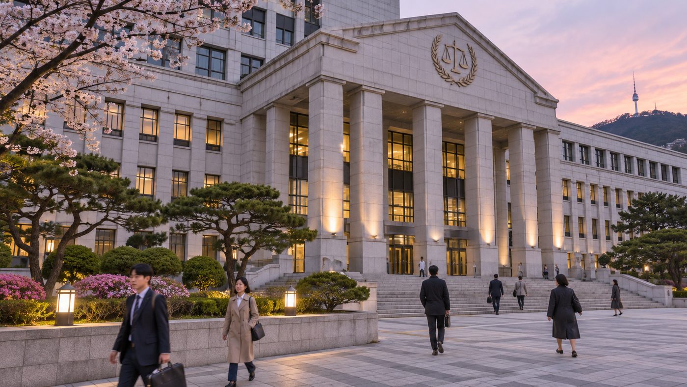 김건희 추가 구속영장 심사가 열린 대법원 청사 외관 분위기